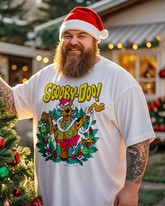 Scooby Doo Christmas T-Shirt für Herren, kurzärmelig, Übergröße